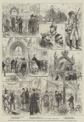 De markies van Lorne en prinses Louise in Canada, schetsen van de reis van Halifax naar Montreal